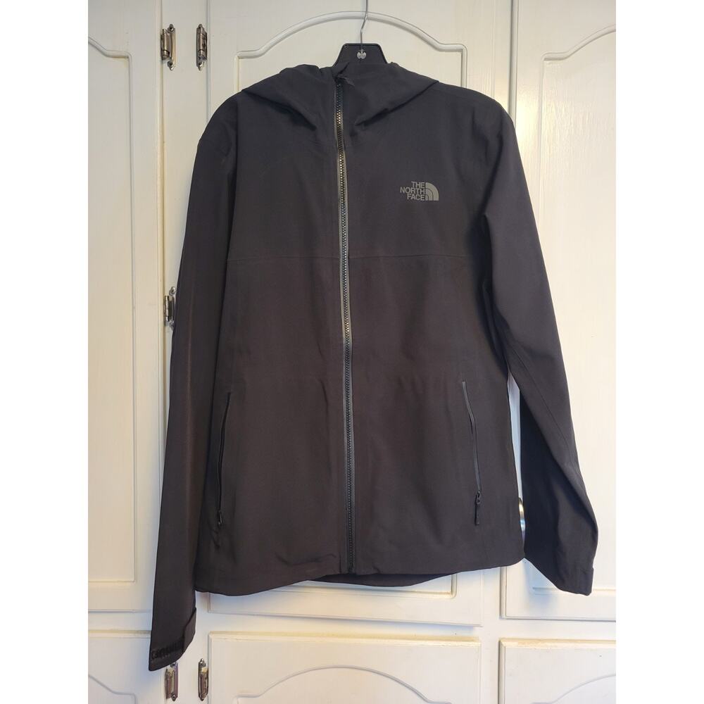 Men's SMALL, Black NORTH FACE Zip Up Hooded Jacket/ 3 Pocket W/ Adjustable Wrist